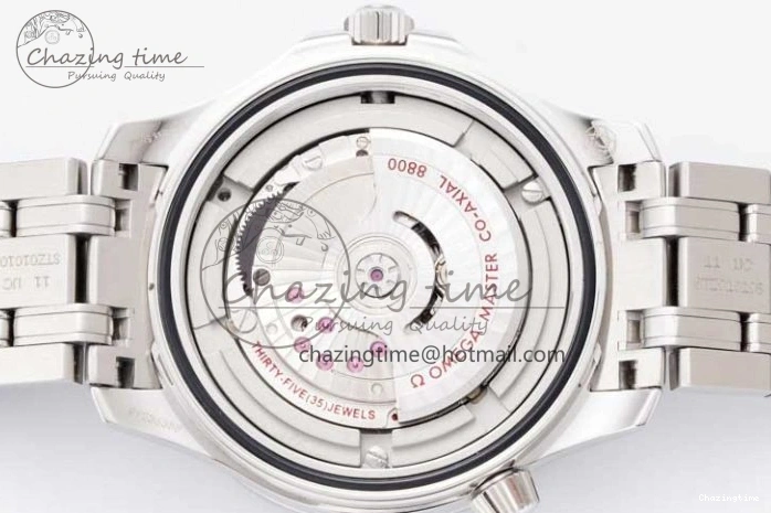 0201 Seamaster Diver 300M SS Blue Ceramic Bezel JVSF 1:1 Best Edition Blue Dial on SS Bracelet A SportInspired 7792